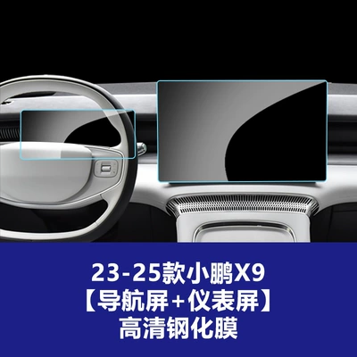 Models of Xpeng Gx Car Navigation — Car interior film - 23-26-xpeng-x9-navigation-screen-instrument-high-definition-tempered-glass-screen-protector