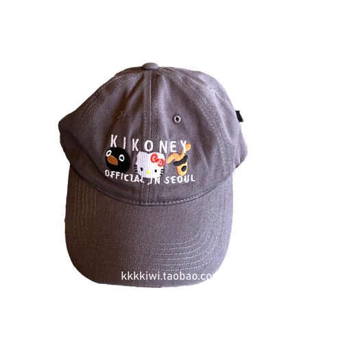 Niche American-style Kitten Bucket Hat for Students, Early Morning Duckbill Hat for Women, Korean Retro Kitty Dopamine Cartoon Hat