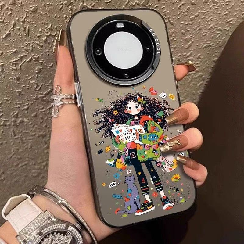 Funda para teléfono móvil de chica de moda para funda para teléfono móvil Huawei mate60pro P70 nuevo Honor 100nova1 2/11