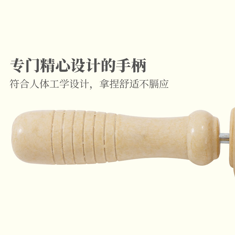 Cross-border exclusive wood abdomen massager with dual color 12-round massager, home use shoulder and neck massager equipment, factory wholesale