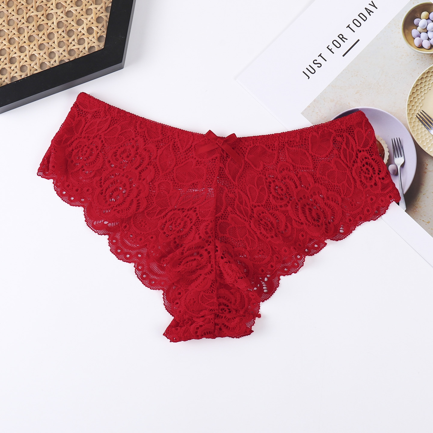 Damas 2025 nuevo encaje Jacquard sexy puro transpirable piel ligera alta elástica ropa interior al por mayor