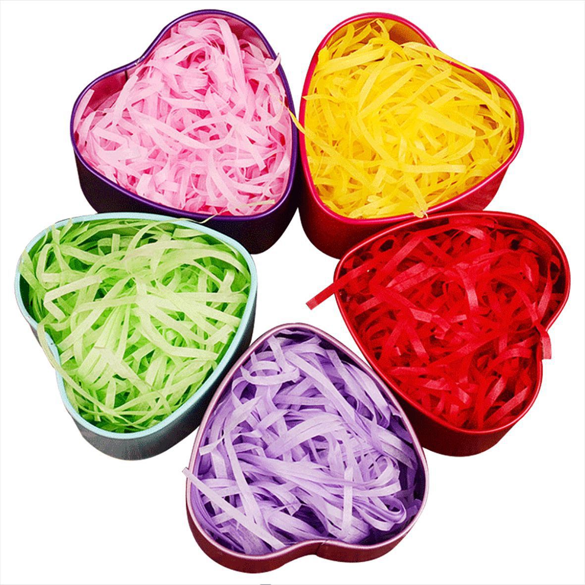 Caja de dulces creativa caja de regalo de cumpleaños caja de regalo relleno rafia papel desmenuzado seda caja de regalo relleno