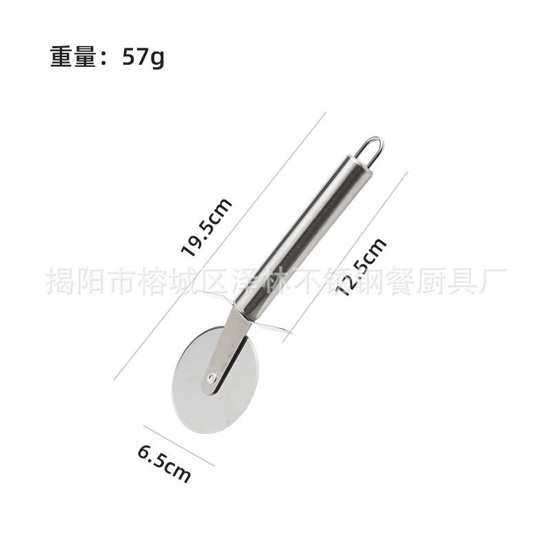 Comercio exterior de acero inoxidable herramientas de cocina cuchillo de pizza raspador de alambre prensador de ajo cortador de patatas cuchillo de piel herramientas de horneado