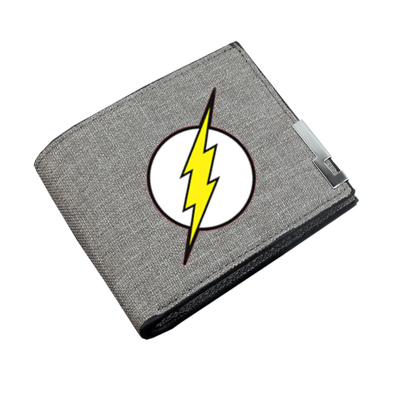 Anime Marvel héroe Marvel Comics estudiante monedero hombres y mujeres lienzo cartera corta