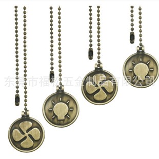 Cross-border hot sale stainless steel chandelier chain zipper control switch pull rope switch hanging chain lamp pendant
