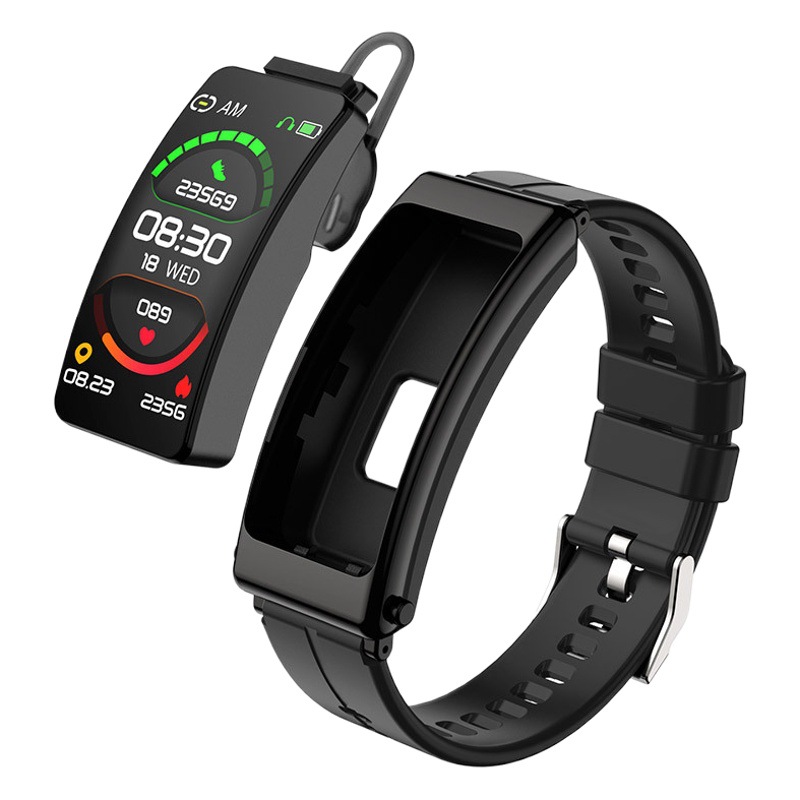 Nueva pulsera inteligente auricular Bluetooth 2-en-1 llamada reloj inteligente K13 ritmo cardíaco de la presión arterial de oxígeno en la sangre podómetro