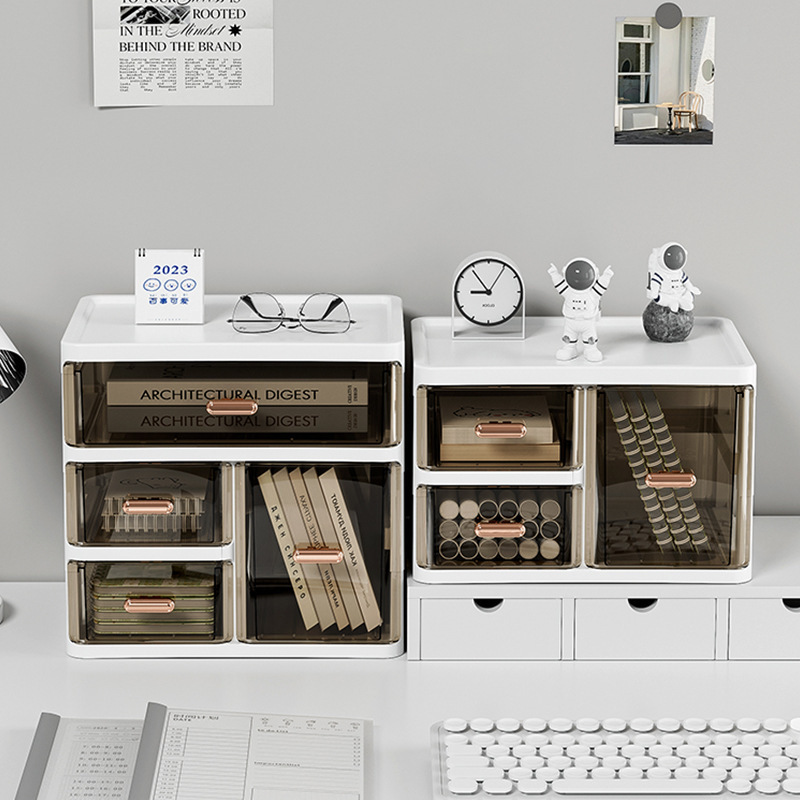Estante de la cómoda de la Caja de almacenamiento de cosméticos, estante de la mesa, cajón de clasificación de escombros, estante de almacenamiento, estante de lavado del baño, estante de la Mesa de lavado