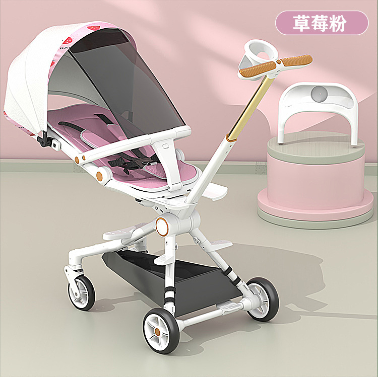 婴儿溜娃神器可坐可躺轻便可折叠双向宝宝手推车高景观四轮防侧翻 pic 19