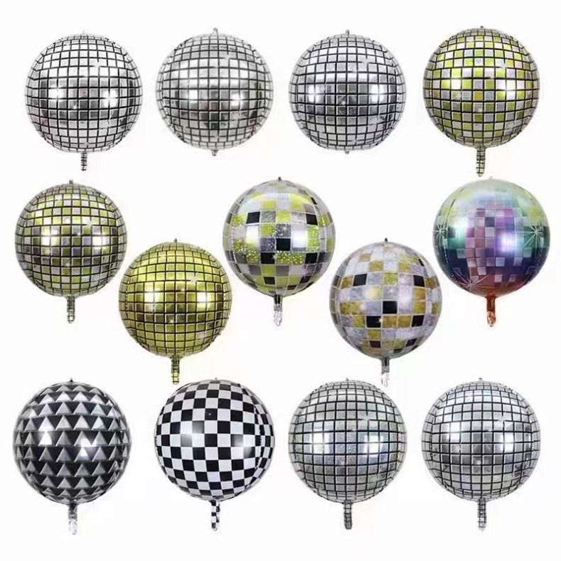 22 pulgadas Disco 4D Balones de aluminio Balones estéreo Bar Club Atmósfera Decoración Balones de aluminio al por mayor Láser image 1