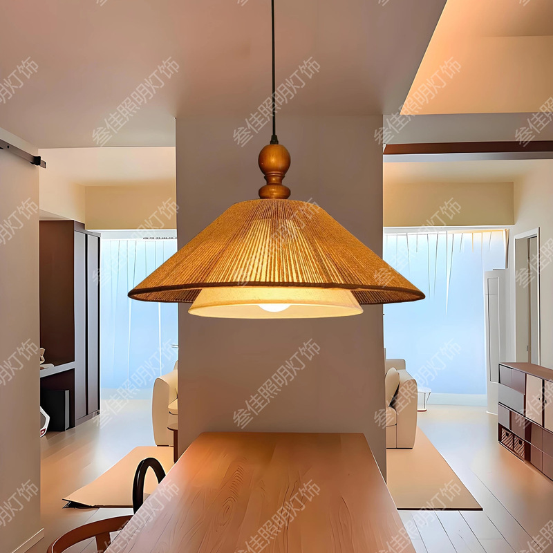 Song Dynasty Aesthetic Tea Room, Antique Style Restaurant, French Chandelier, Retro Master Bedroom Dining Table, Bar Lampshade, Living Room