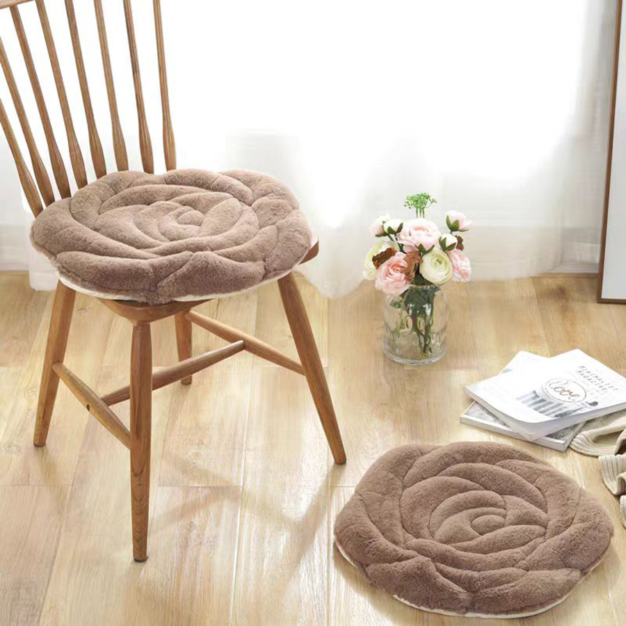 해바라기 쿠션 - 다크 브라운