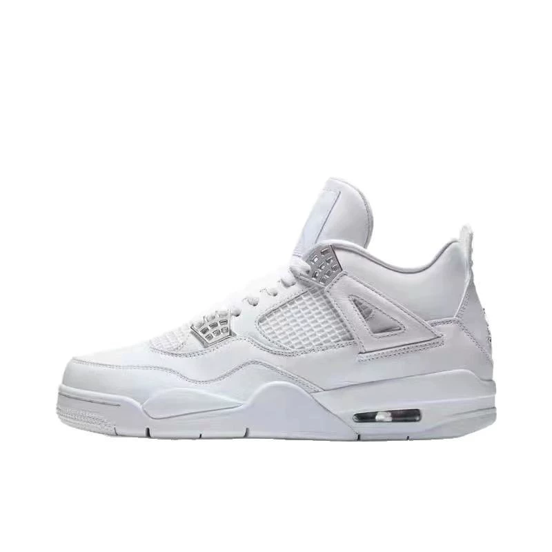 Баскетбольные кроссовки Putian AJ4 big Paris black cat electric mother yellow white cement white sail red white cat Oreocho 4 для мужчин и женщин
