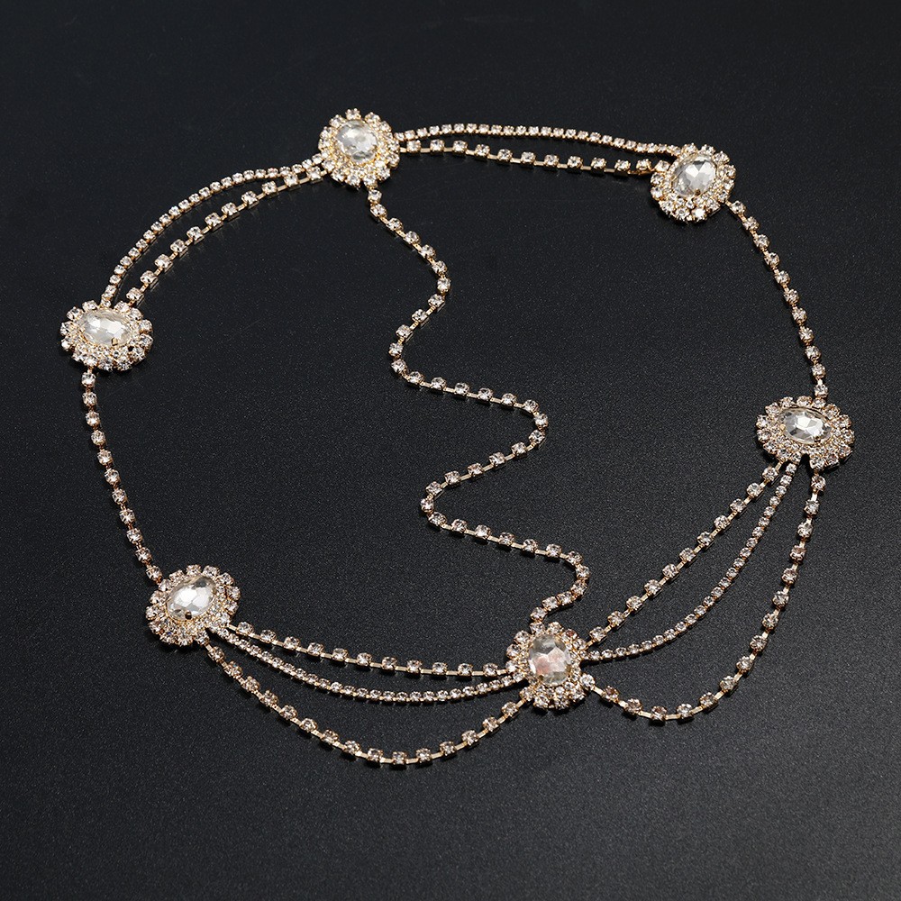 Rhinestone Hair Chain Head Jewelry For Elegant Versatile Styles_voghion.com