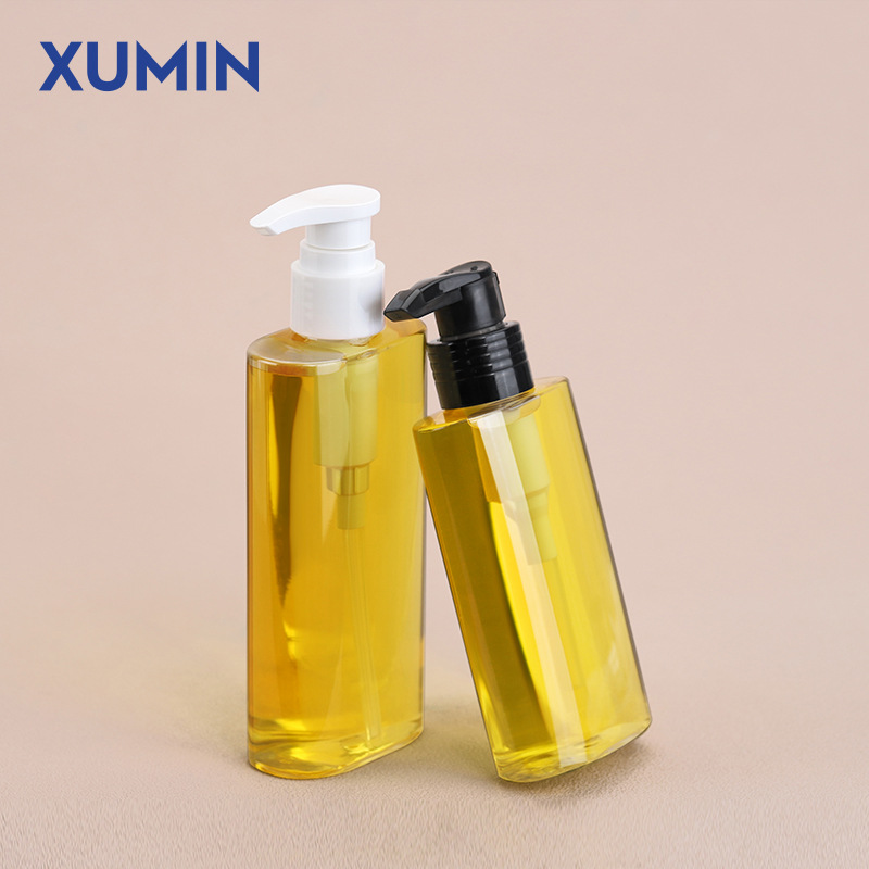 现货塑料化妆品瓶150ml卸妆油压泵瓶 200ml透明乳液空瓶PET精油瓶