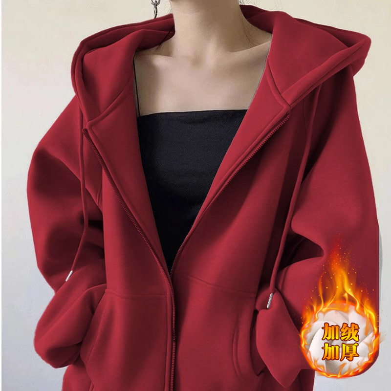 Burgundy, fleece