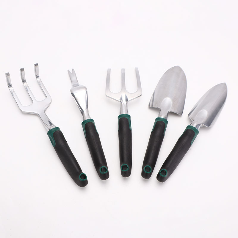 Herramientas de jardinería herramientas de jardín traje de jardín pala aleación de aluminio de magnesio pala Tenedor de hierro de silicona traje de mango de dos colores rodillera