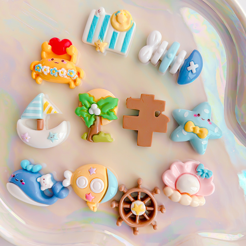 Marine beach cartoon accessory with accessories handmade