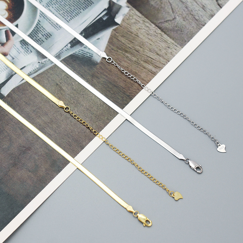 cuban link chain Chain Type 1 Piece Quantity Daily Occasion 925 Sterling Silver Material 925 Sterling Silver Cuban Link Chain Plating Solid Color Necklace