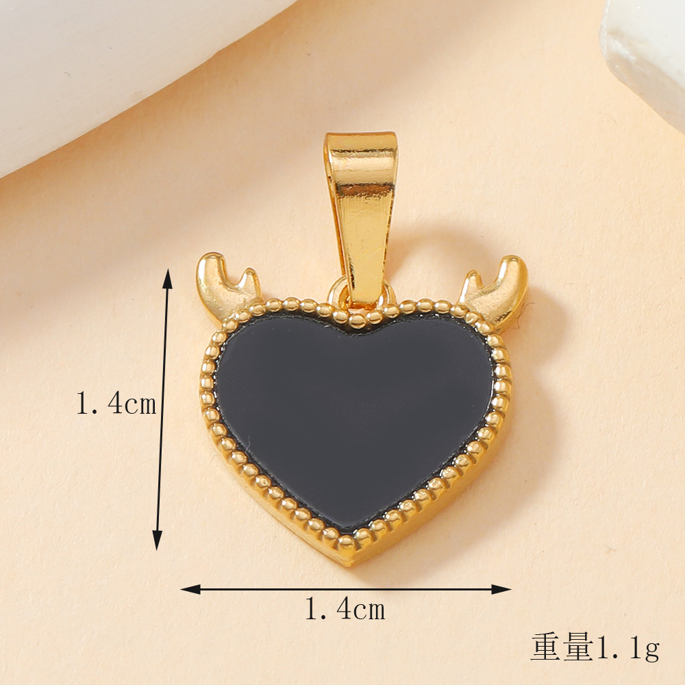 Colgante único de moda de acero inoxidable fundición joyas goteo de aceite LOVE amor conchas colgante accesorios DIY