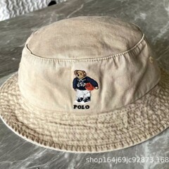 新型usa抱球熊盆帽熊漁師帽運動刺繍屋外日よけ帽