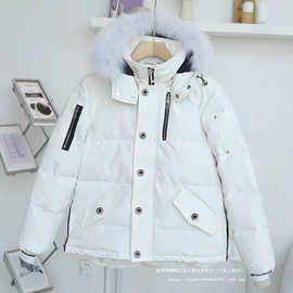 3Q小剪刀羽绒服06款男05款女款冬季狐狸毛领保暖MooseDownjacket