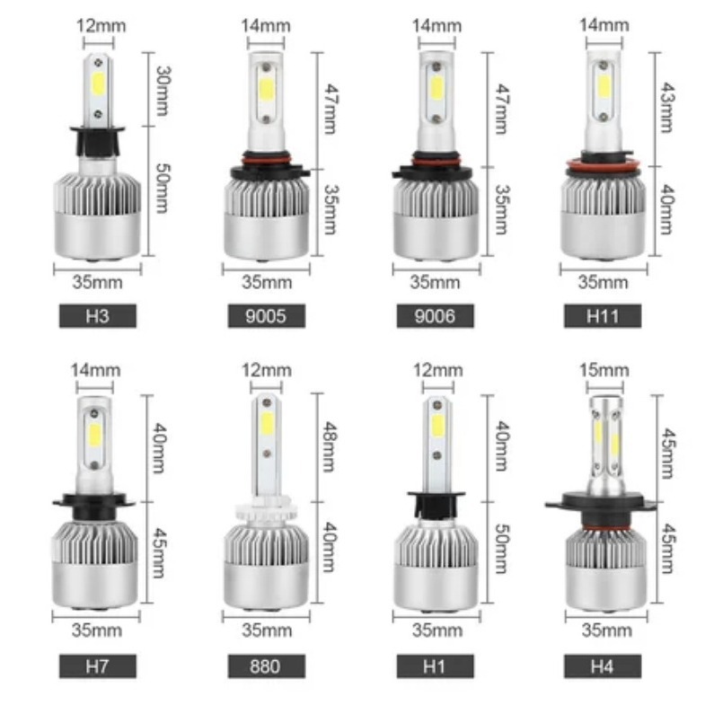 Venta directa de fábrica, luces LED para automóviles S2, bombilla LED grande, modificación LED H7H4, faros delanteros para automóviles y motocicletas, alto brillo, transfronterizo