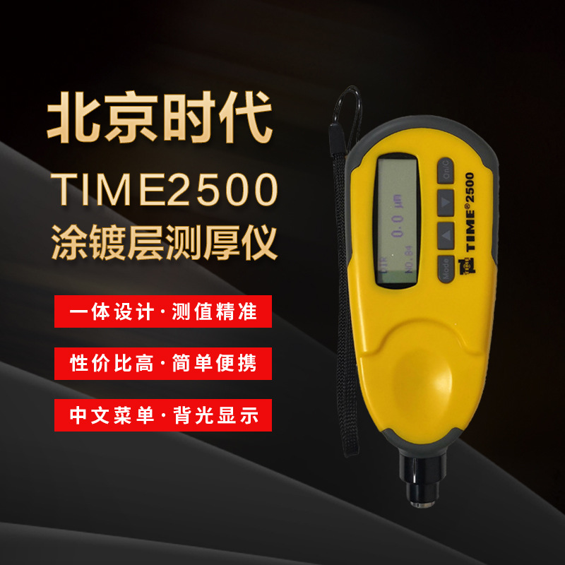 北京时代涂层测厚仪TIME2500/2510E/2501覆层磁性涡流铁铝漆膜仪