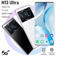 真4G 外贸跨境手机 M13 Ultra 内存3+64G大屏7.3英寸安卓智能手机