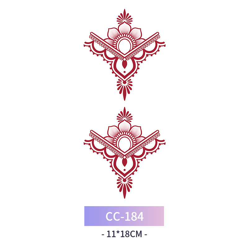 Transfronterizo en stock al por mayor de halloween colorido mariposa tatuaje pegatinas simulación sangrienta cicatriz pegatinas divertidas pegatinas impermeables