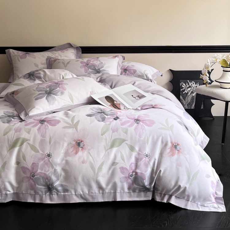 100% algodón molido, sábanas de cama de algodón