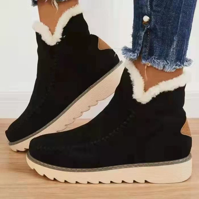 Low winter platform boots, plus sizes, 2022 — multi-color (35–43)