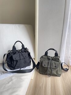 (Cross-border trading), camouflage nylon small waterproof linen bag, one-shoulder bag, drawstring