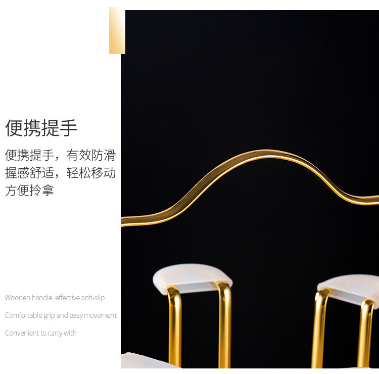 铁艺沥水杯架 厨房置物架6杯玻璃杯架客厅置物架