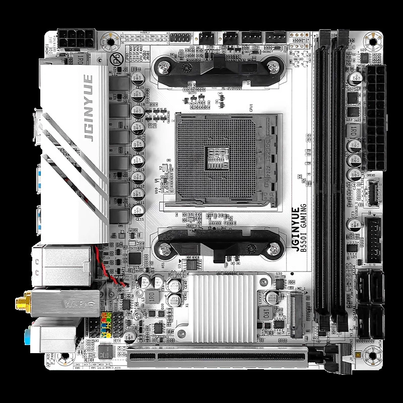 Материнская плата精粤 B550I GAMING ITX mini AM4 для Ryzen 4-го/5-го поколения, игровая, DDR4