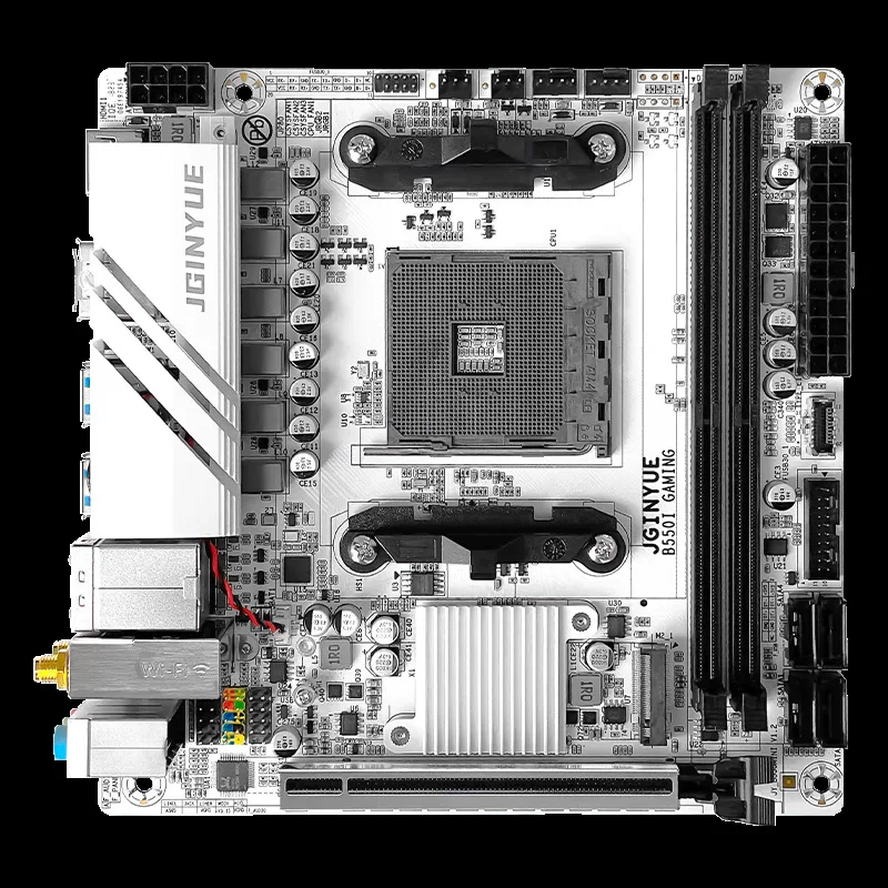 Материнская плата精粤 B550I GAMING ITX mini AM4 для Ryzen 4-го/5-го поколения, игровая, DDR4