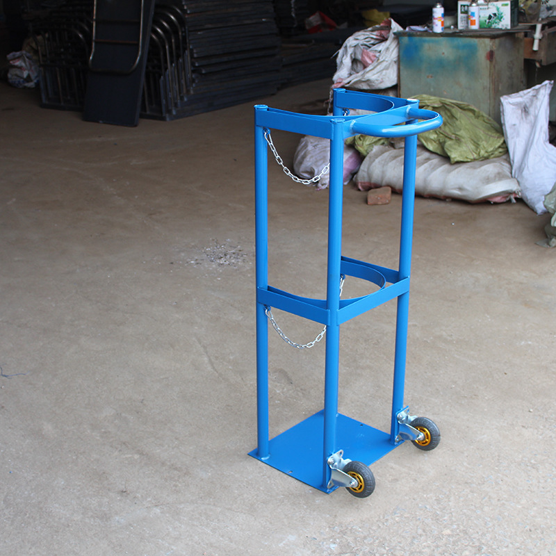 Blue single bottle with wheel