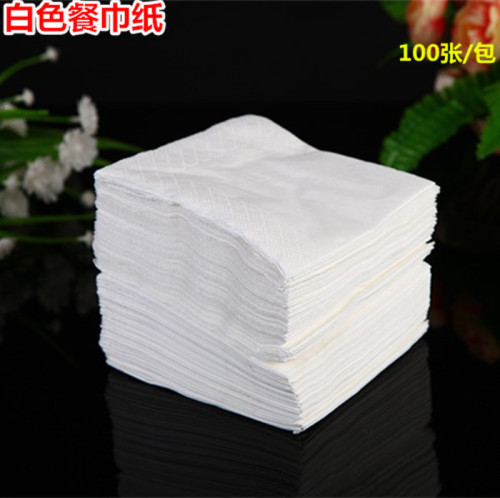 230*230 one-time double-sided edge flowers table napkins for restaurants, catering and home use, with a total of 100 sheets