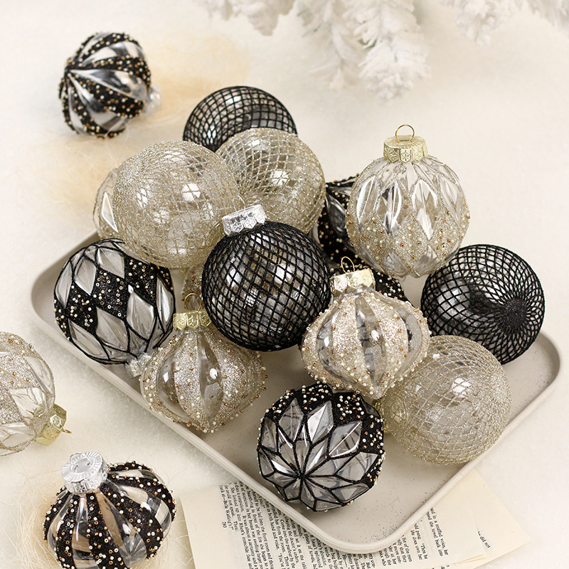 クリスマス装飾品精品透明彩色petクリスマスボールセット吊り下げクリスマスツリー部品ストラップ|undefined