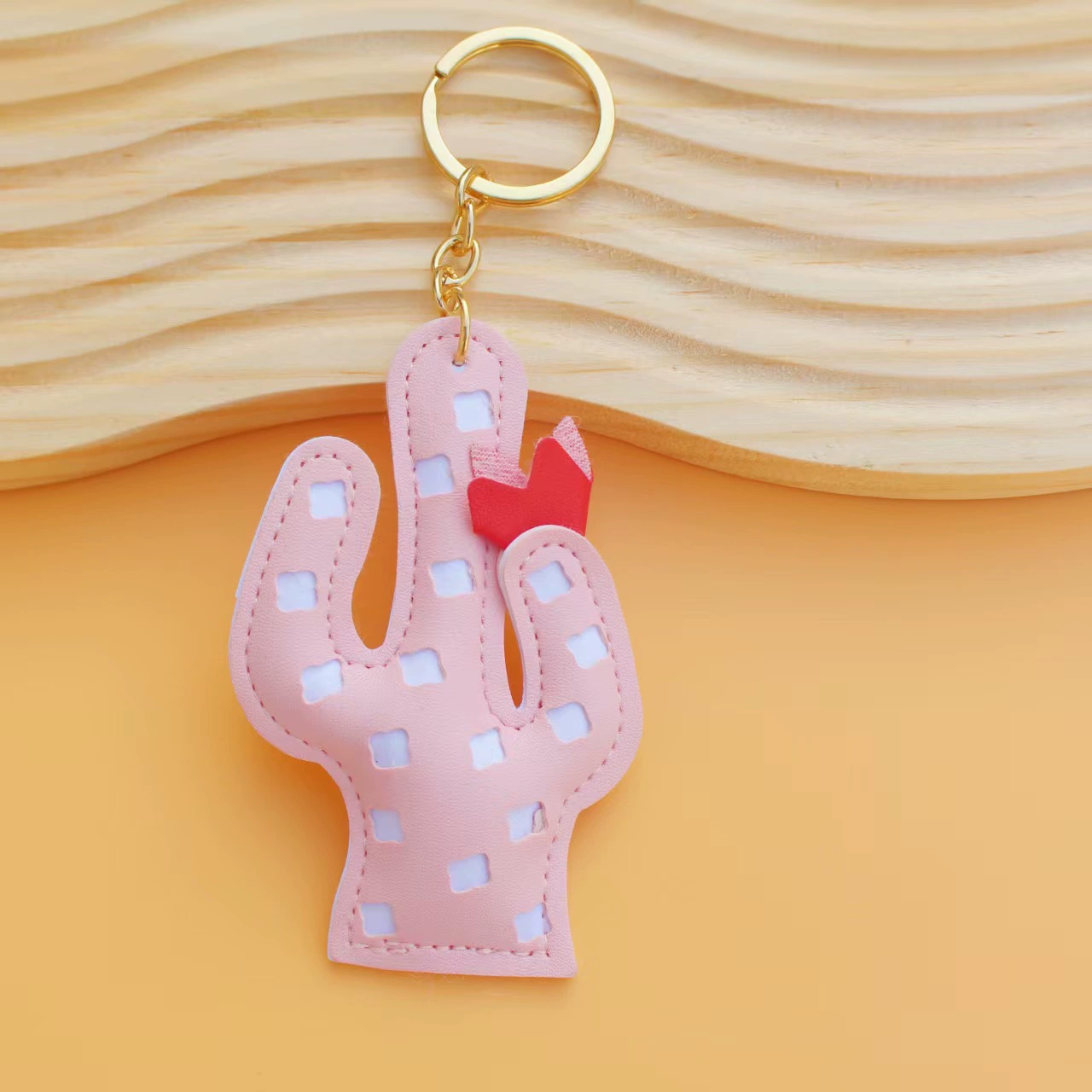 Cartoon polyurethane cute three dimensional pendant for keys, keychain, cactus
