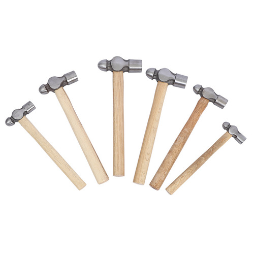 Factory Direct Supply Wooden Handle Round Head Hammer Wholesale Hammer Automotive Repair Tools Home Installation Small Hammer Construction Milk Hammer