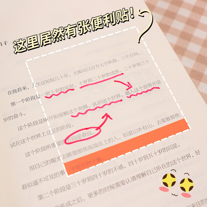 50 notas adhesivas transparentes esmeriladas notas adhesivas de color fluorescente PET notas de estudiante notas adhesivas n-pegatinas notas notas notas notas notas notas