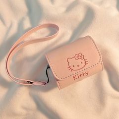 アニメかわいいピンクKt皮カバーAirPods保護カバーアップル無線bluetoothイヤホン保護ケース転倒防止
