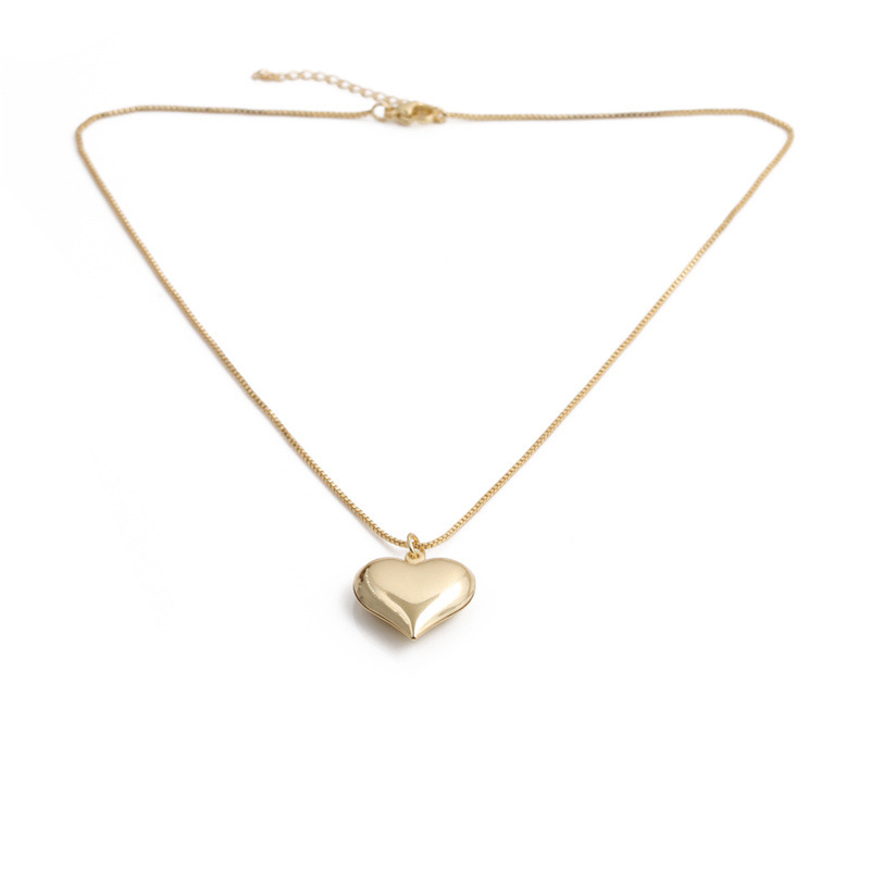 Fashion Heart-shaped Devil Eyes Zircon Pendant Necklace