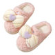 Home Non-slip Cotton Slippers Women's New fleece-lined Warm Indoor Cute Moon Cotton Shoes Winter Half-bag Heel Wool Slippers