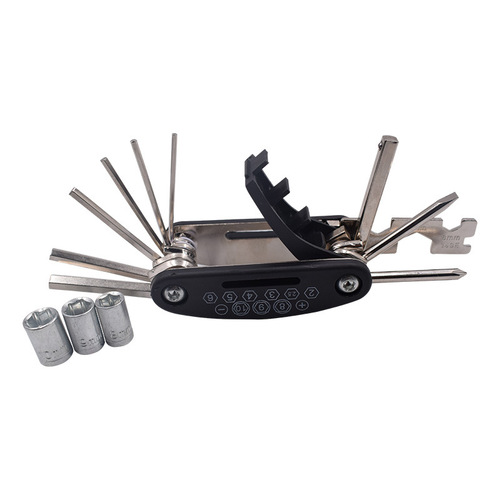 Hexagonal multifunctional folding screwdriver, inner hexagonal combination set, wrench, bicycle repair wrench tool 16 in 1