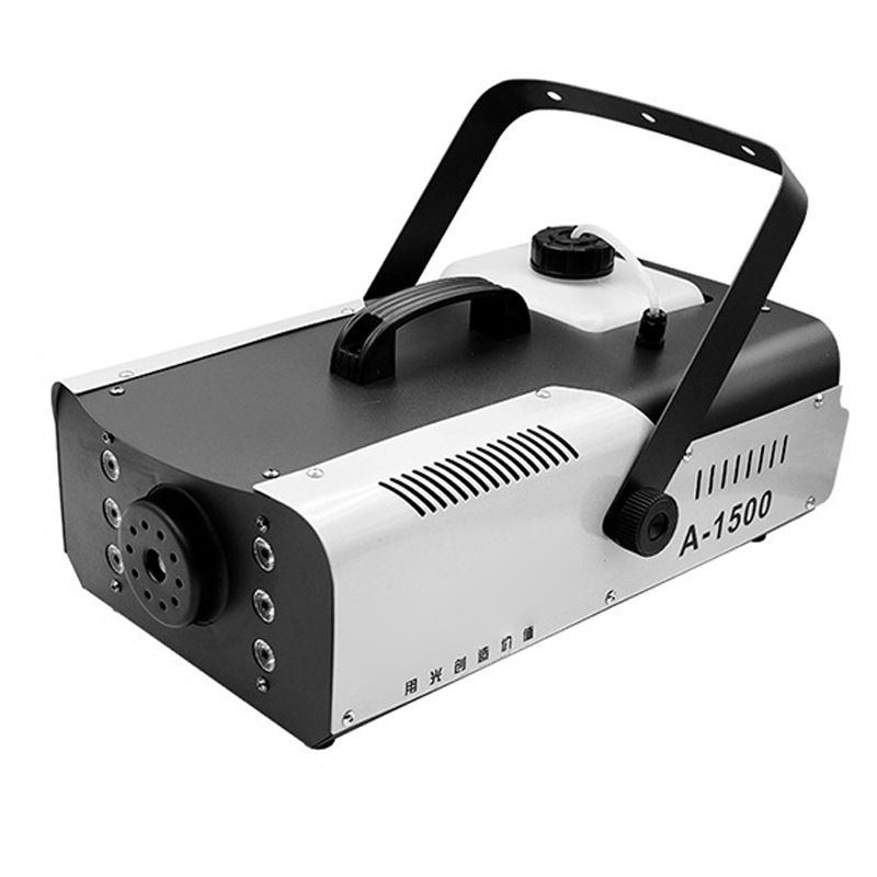 Nueva máquina de humo con control remoto de 1500w para bares, KTV, bodas, ambiente de escenario, efectos especiales de humo de colores, máquina de pulverización