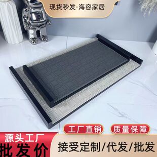 Paint Chinese Model Room Tea Set Tray Ornaments Small Designer Villa Hotel Soft Accessories
