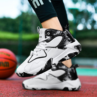 2024 Autumn High School Basketball Shoes Korean Edition Youth Extra Large Men's Football Shoes Sports Shoes