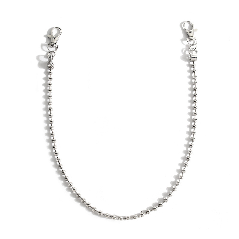 Metal Single Loop Geometric Bead Men's Pants Chain Waist Accessory Hip Hop Personality Jewelry_voghion.com