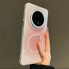 适用华为mate60pro+新款手机壳高级感mate70pro磁吸晕染prua70pro